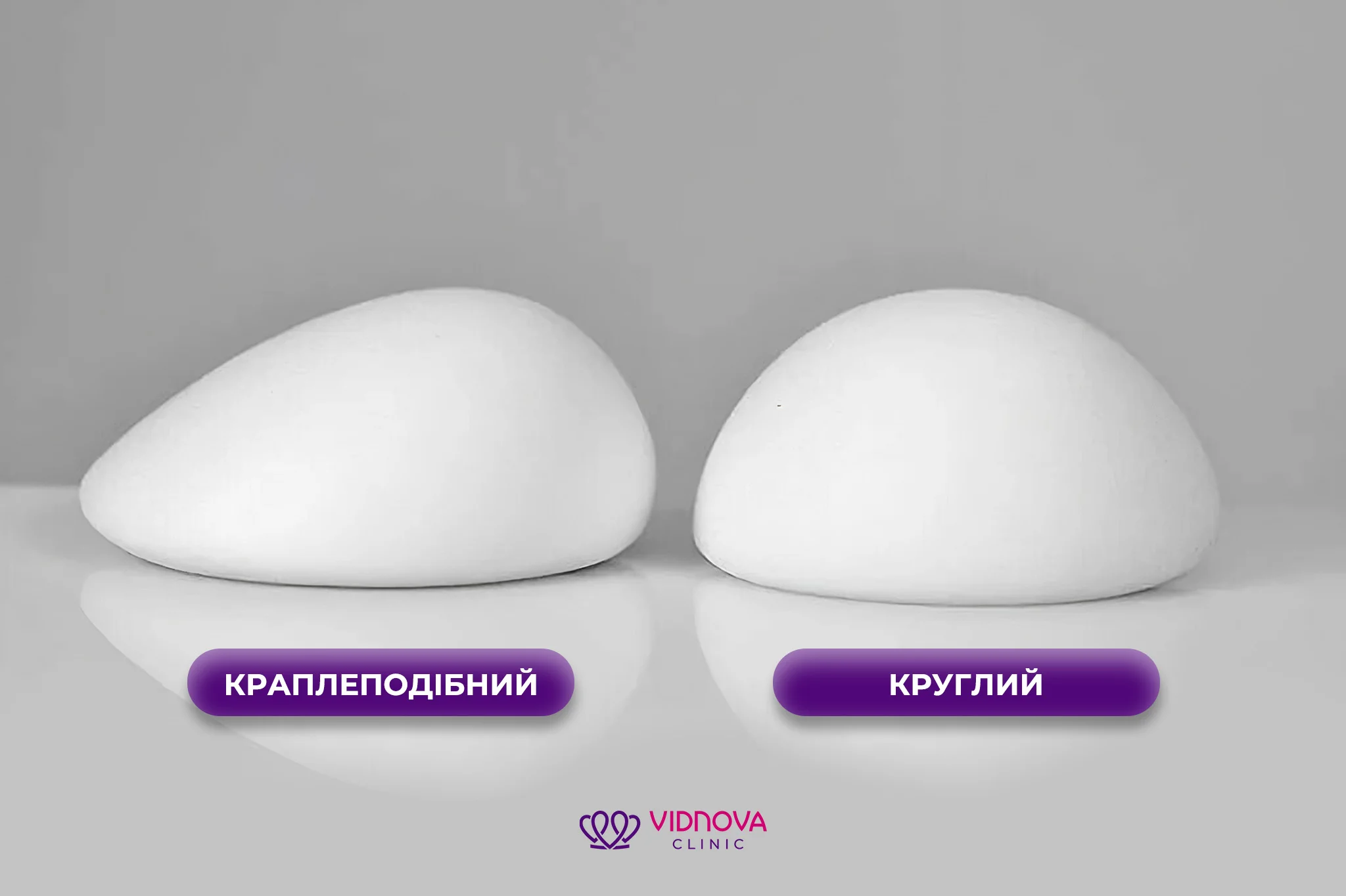 Види та моделі використовуваних грудних імплантів